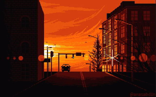 Funkelnde Retrokunst: Pixelart Lights