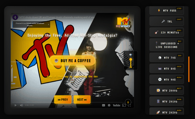 I want my 𝕄𝕋𝕍 ᵇᵃᶜᵏ